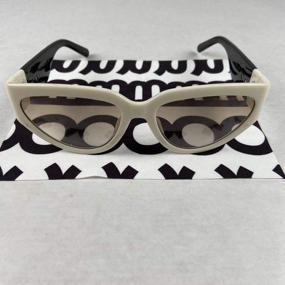 Marc Jacobs Black/Grey Shaded Cat-Eye Women's Sunglasses, Marc 645/s CCPHA 57-17 - Picture 3 of 9